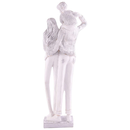 MOTHER and Father with Child complete faimily Love golden white Statue showpiece for Home Decor and Gifting