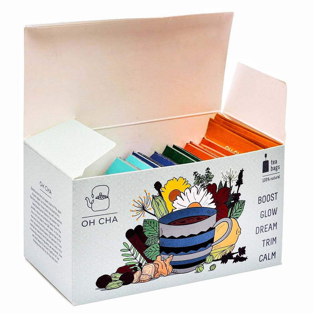 Assorted Teabags box | Wellness Green Teas Sampler Pack