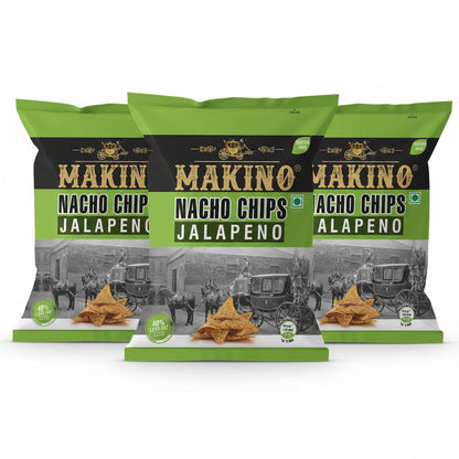 Makino - Nacho Chips Cheese Flavour - Pack of 3(60g Each Pack)