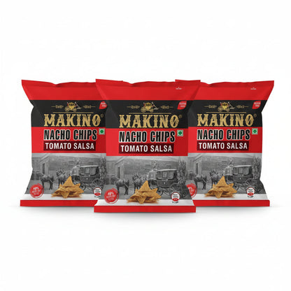 Makino - Nacho Chips Cheese Flavour - Pack of 3(60g Each Pack)