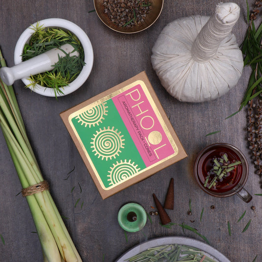 Phool Aromatherapy Pack With Tea Tree & Lemongrass Cones Combo