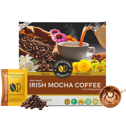 Irish Mocha Instant Coffee Premix - Freshly Brewed Coffee & Irish Mocha - Coffeecurry