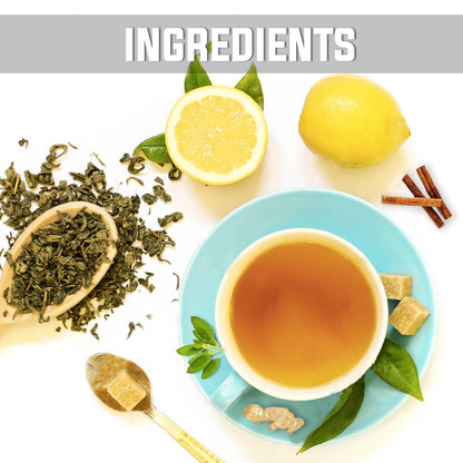Nutty Yogi Immunity Tea | Herbal Green Tea with Tulsi, Lemon, Cinnamon & Ginger I Ayurvedic Blend I 50g