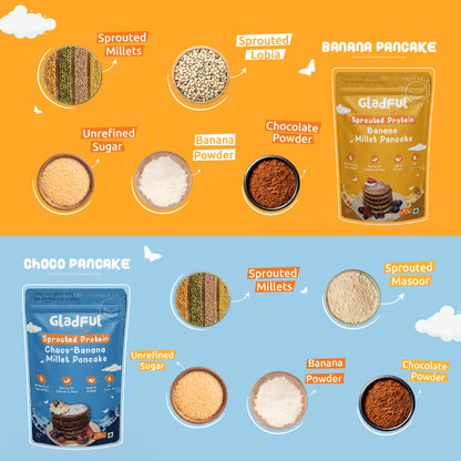 Banana Pancake & Choco Banana Pancake - Pack Of 2*150gms