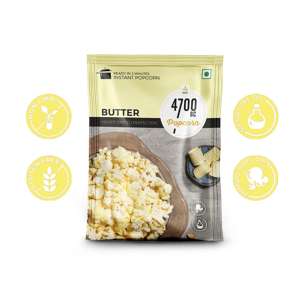 Instant Butter Popcorn (Pack of 10, 90g)