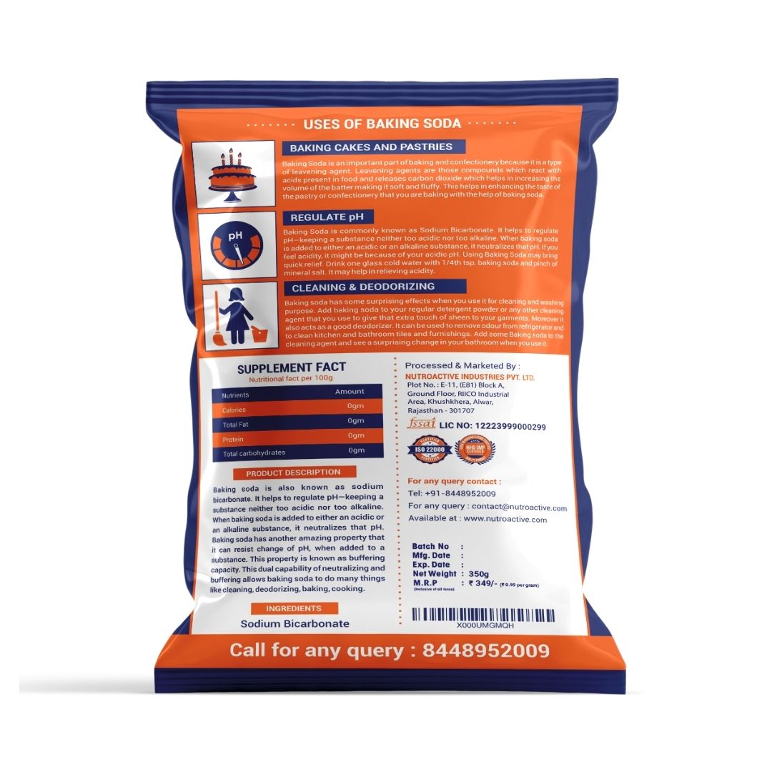 NutroActive Baking Soda Ultra Pure- 350g