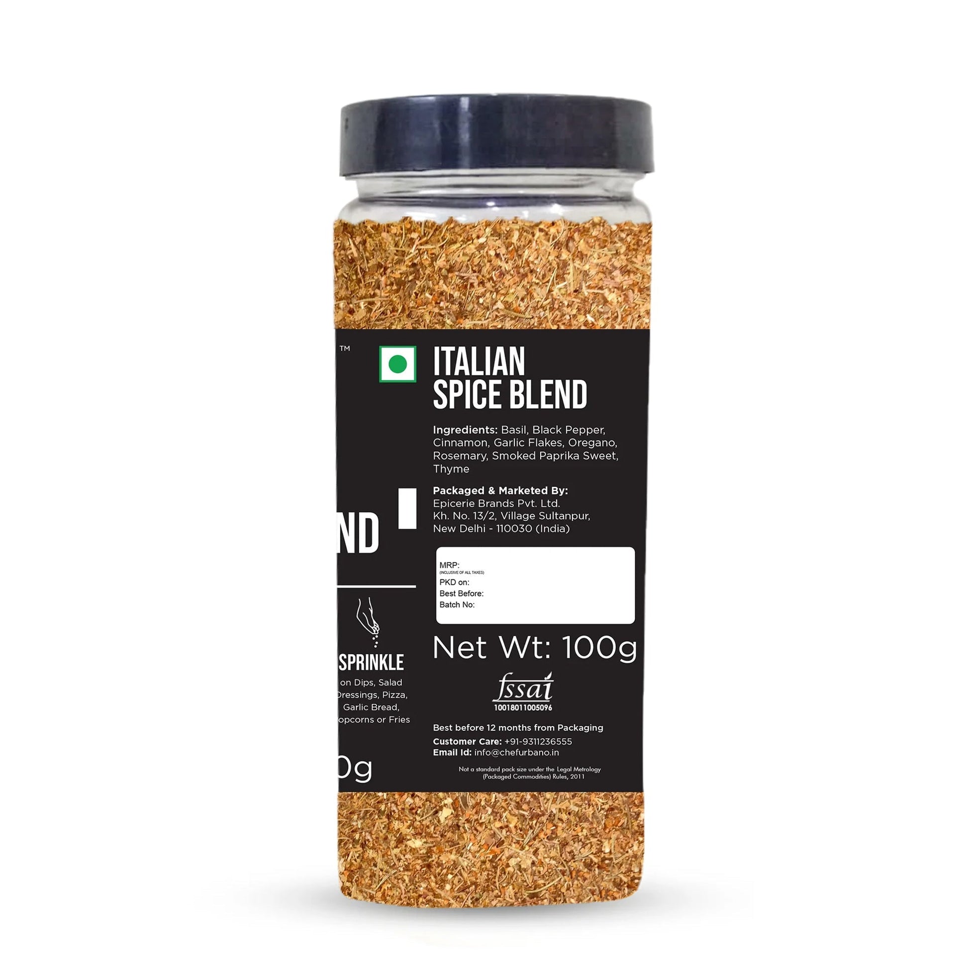 Chef Urbano Spice Mix Italian Spice Blend 100 Gms