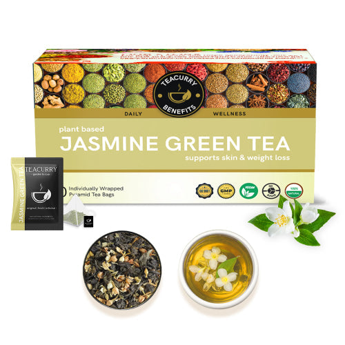 Jasmine Green Tea - Helps in Weight Loss, Skin Glow, Digestion, Joint Pain
