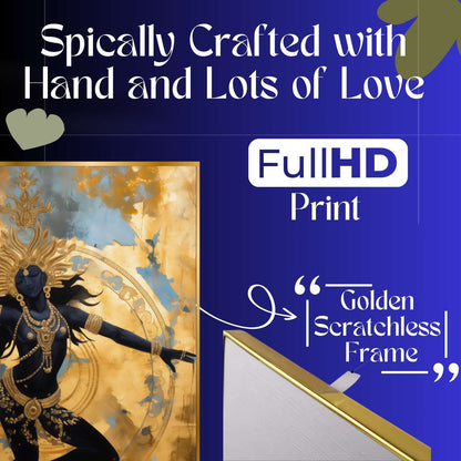 Set of Three Wall Paintings for Wall Dacoration Golden Framed Wall Paintings for Living Room & Bedroom Wall Art for Home Decoration & Office Wall Décor (18×12 inch CH-GD3-10)