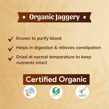 Organic Jaggery, 500 g (Powdered Form)