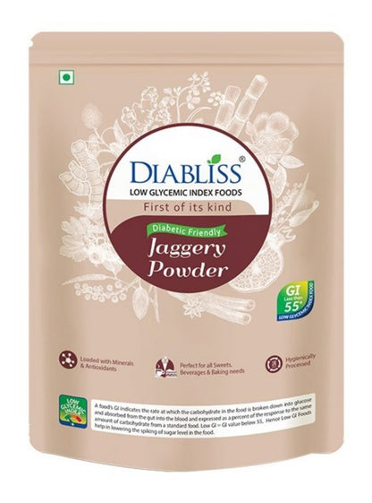 DiaBliss Diabetic Friendly Low Glycemic Index (GI) 500g Pouch Powder Jaggery