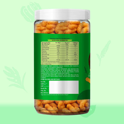Multi Millet Jowar Puffs (Lime & Mint) Pack of 3 - 60g Each