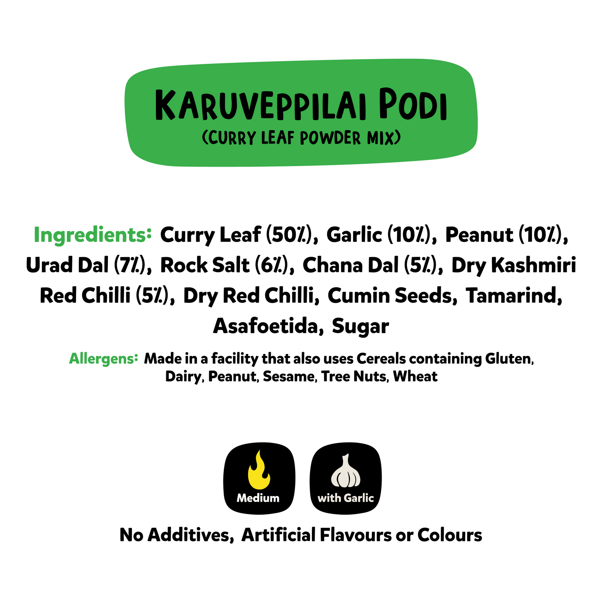 Karuveppillai podi (with Garlic) | Curry Leaf Mix for Rice
