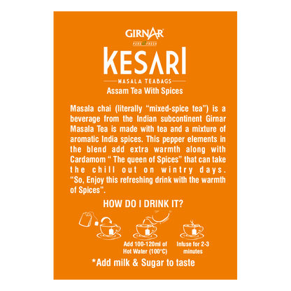Girnar Black Tea Bags - Kesari Masala
