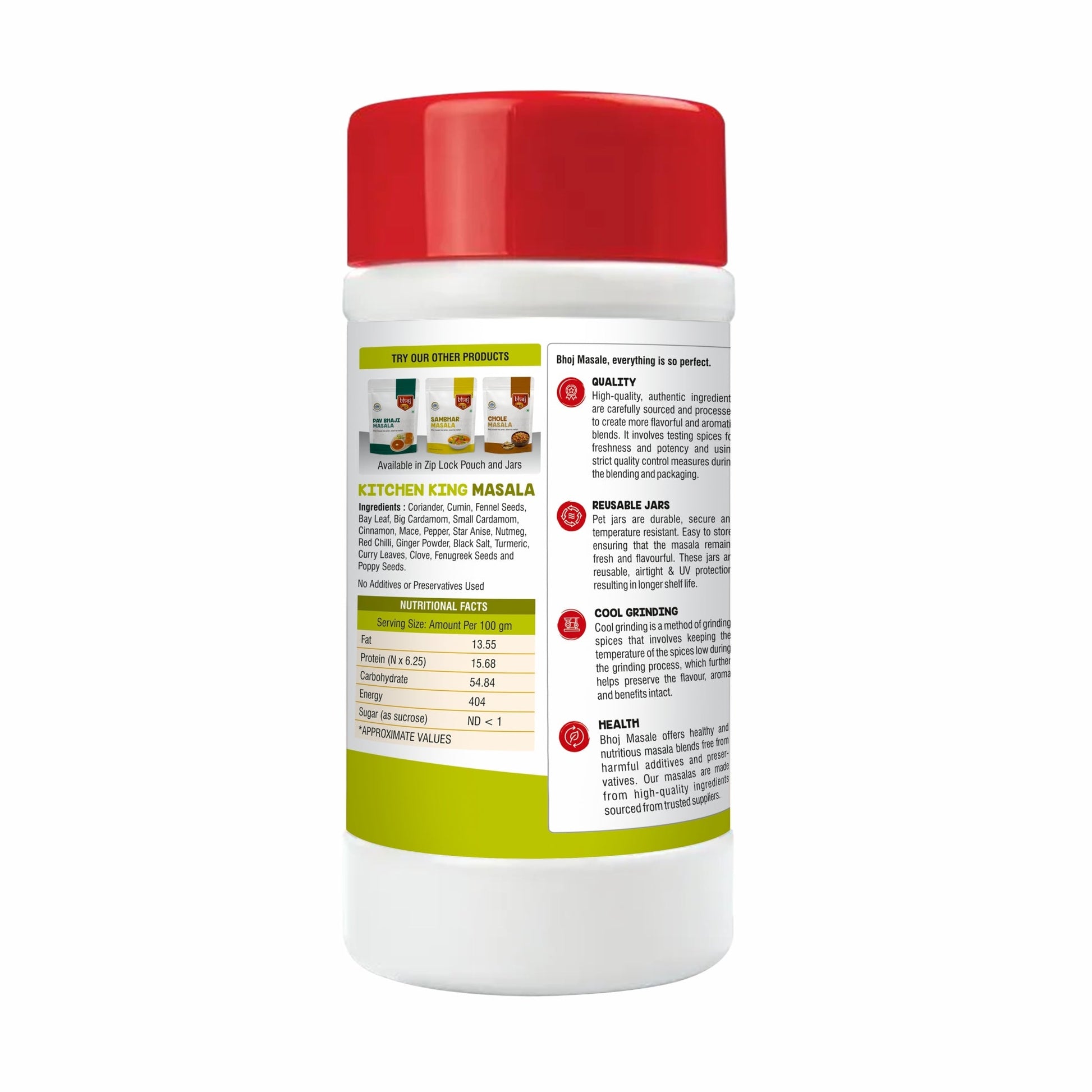 Kitchen King Masala - PET JAR 500g (Net 450g)