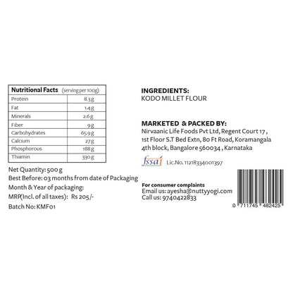 Nutty Yogi Organic Kodo Millet Flour
