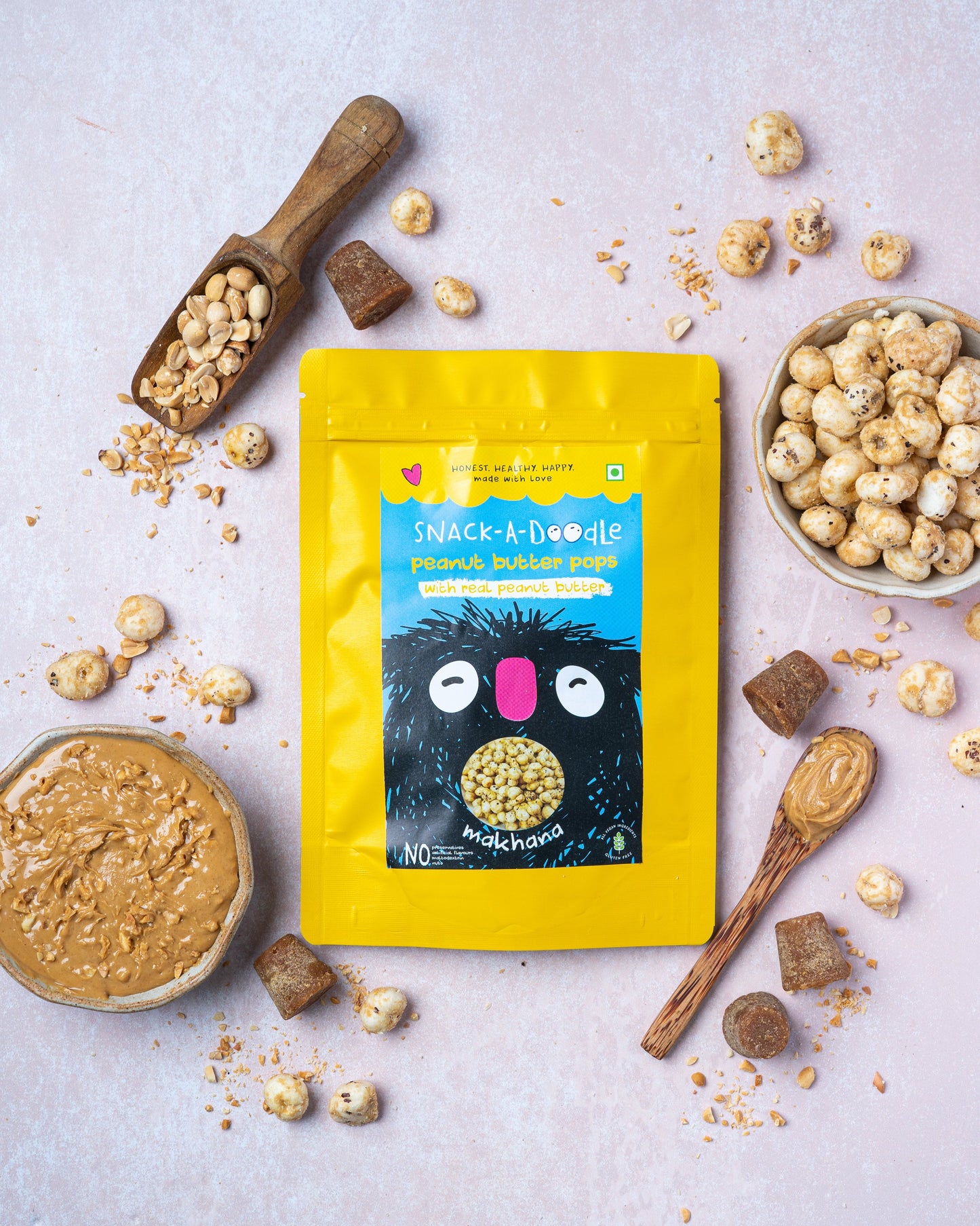 Peanut Butter Makhana Pops - Pack of 2