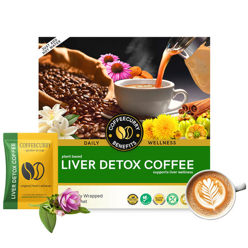 Liver Detox Coffee Premix – Best Coffee for Fatty Liver, Liver Health, and Natural Detoxification - Coffeecurry