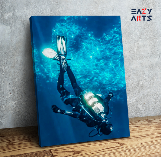 Deep Sea Diving Adventure Paint by Numbers Kit