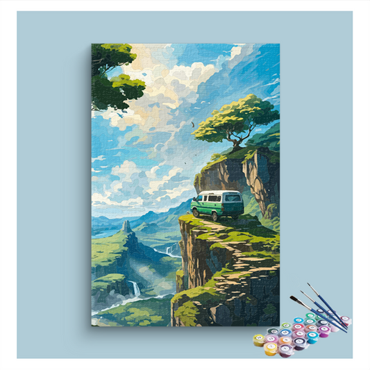 Cliffside Explorer: Van Adventure Paint by Numbers Kit