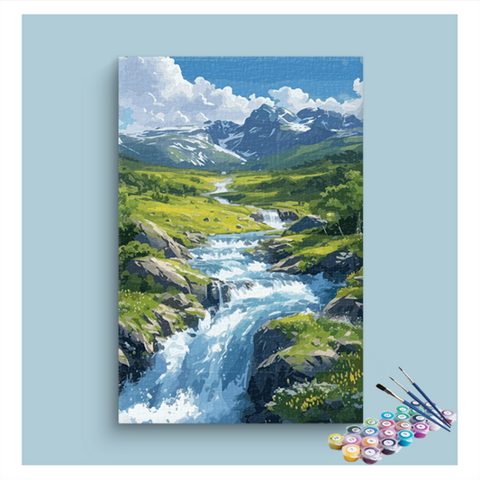 Mountain Stream Paint by Numbers Kit