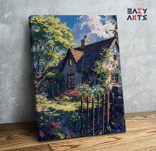 Cozy Cottage Garden Paint by Numbers Kit