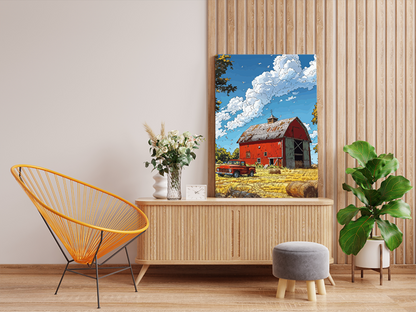 Rustic Red Barn Paint by Numbers Kit