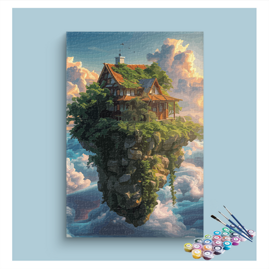 Floating Island Cottage Paint by Numbers Kit