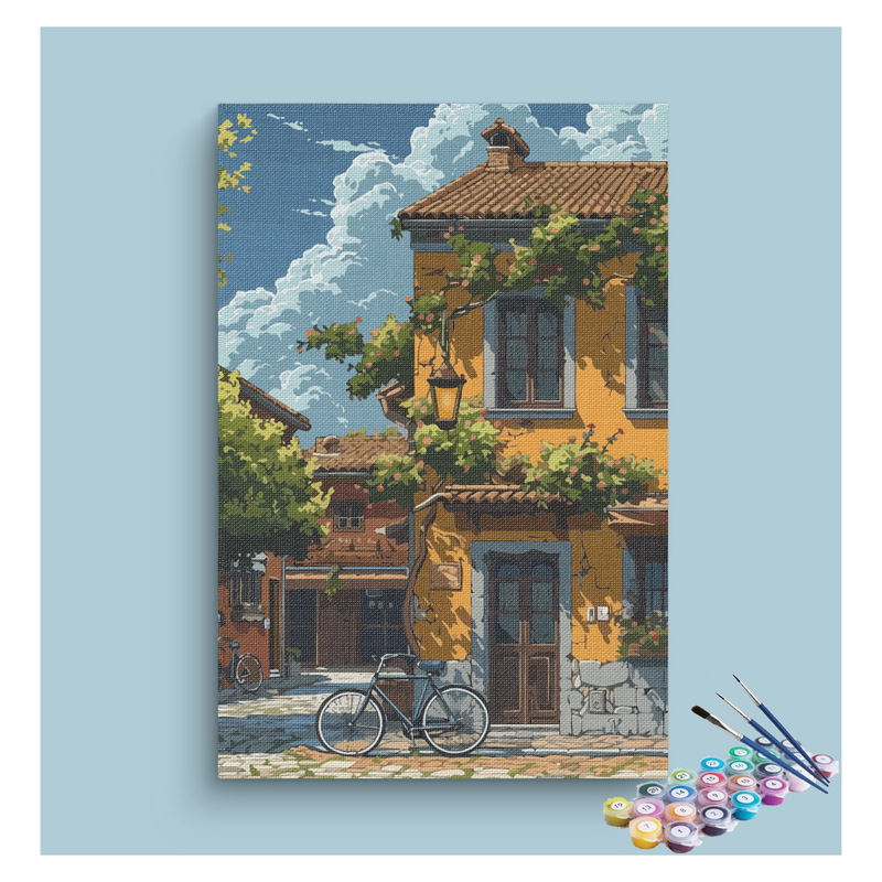 Charming Italian Street Paint by Numbers Kit