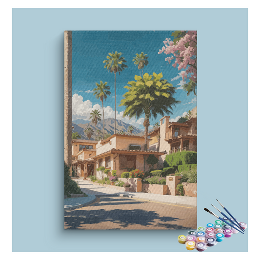 Palm Paradise Street Paint by Numbers Kit