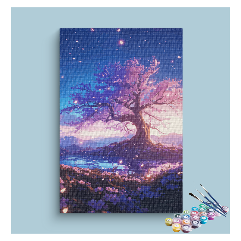 Mystical Blooming Tree Paint by Numbers Kit