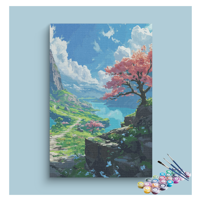 Blossom Valley Serenity Paint by Numbers Kit