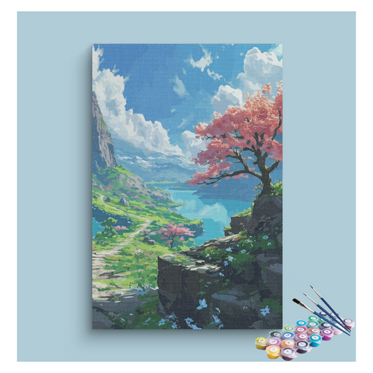 Blossom Valley Serenity Paint by Numbers Kit