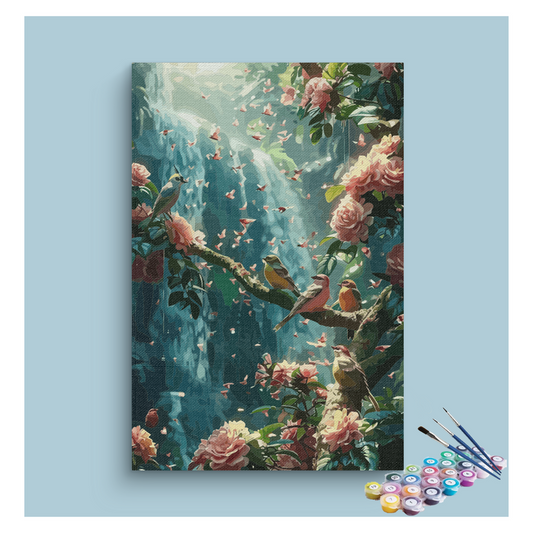 Enchanted Forest Birds Paint by Numbers Kit