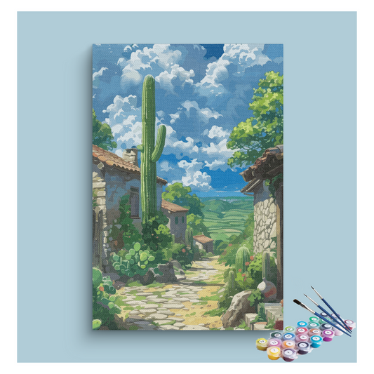 Desert Village Path Paint by Numbers Kit