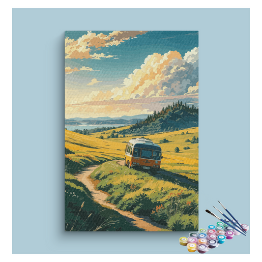 Countryside Road Trip Paint by Numbers Kit