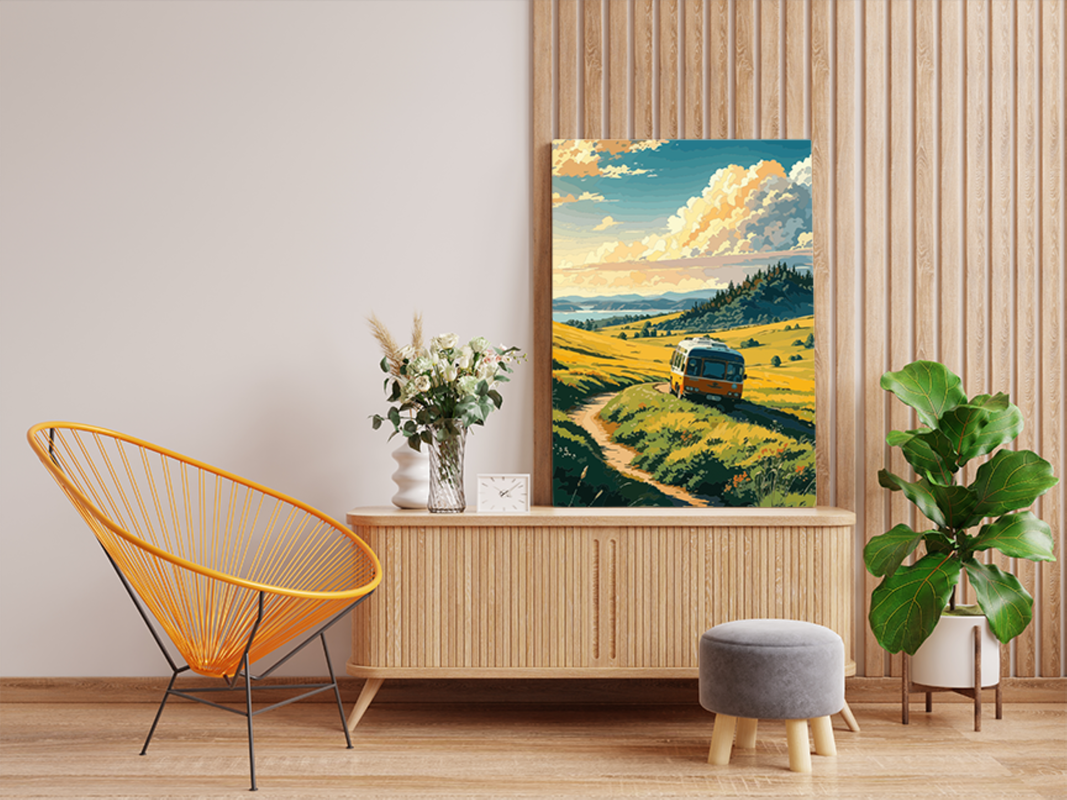 Countryside Road Trip Paint by Numbers Kit