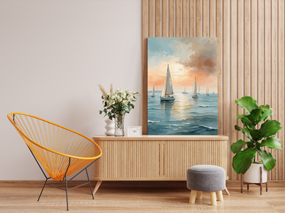 Sailing at Sunset Paint by Numbers Kit