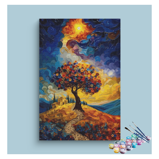 Abstract Dream Tree Paint by Numbers Kit