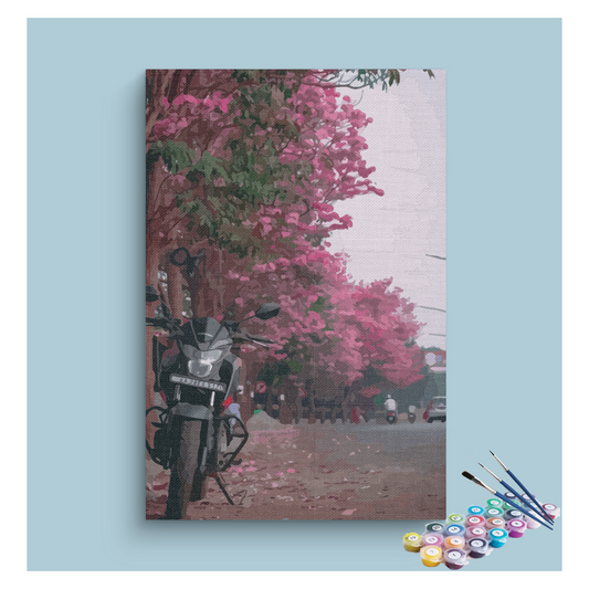 Bangalore Blossom Ride Paint by Numbers Kit