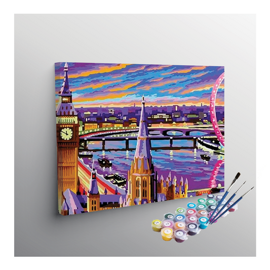 London Cityscape Paint by Numbers Kit