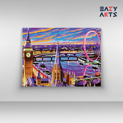 London Cityscape Paint by Numbers Kit