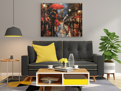 Lovers in Paris Paint by Numbers Kit