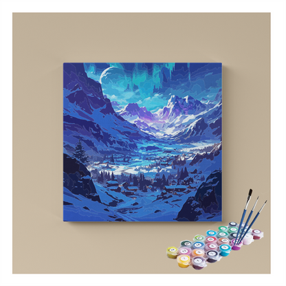 Aurora Snow Valley Paint by Numbers Kit