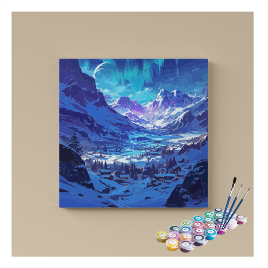 Aurora Snow Valley Paint by Numbers Kit