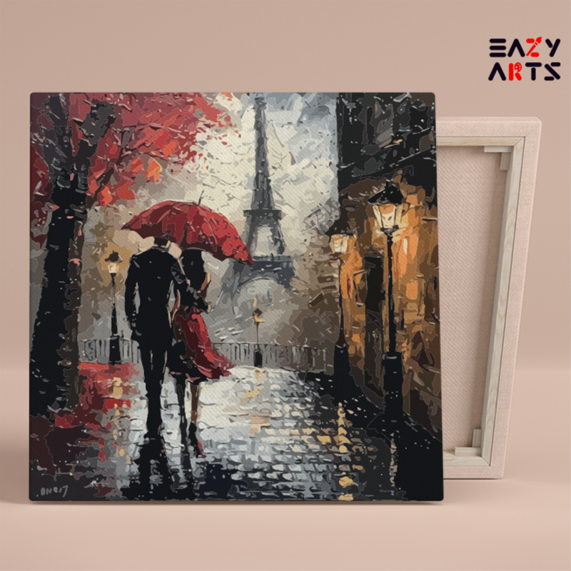 Romantic Walk in Paris Paint by Numbers Kit