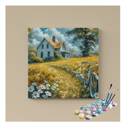 Country Cottage Escape Paint by Numbers Kit
