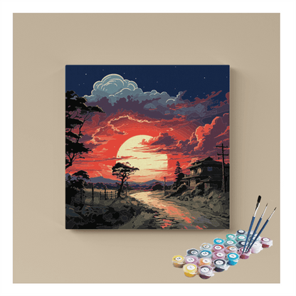 Sunset Glow Pathway Paint by Numbers Kit