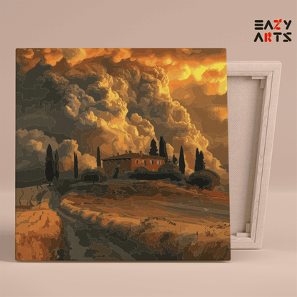 Golden Horizon Villa Paint by Numbers Kit