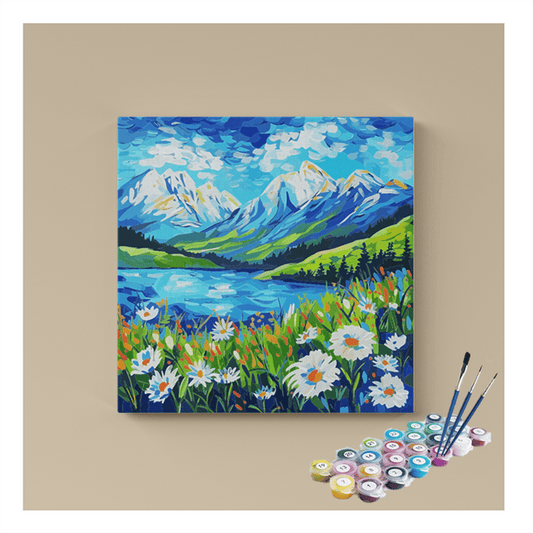 Alpine Meadow Serenity Paint by Numbers Kit